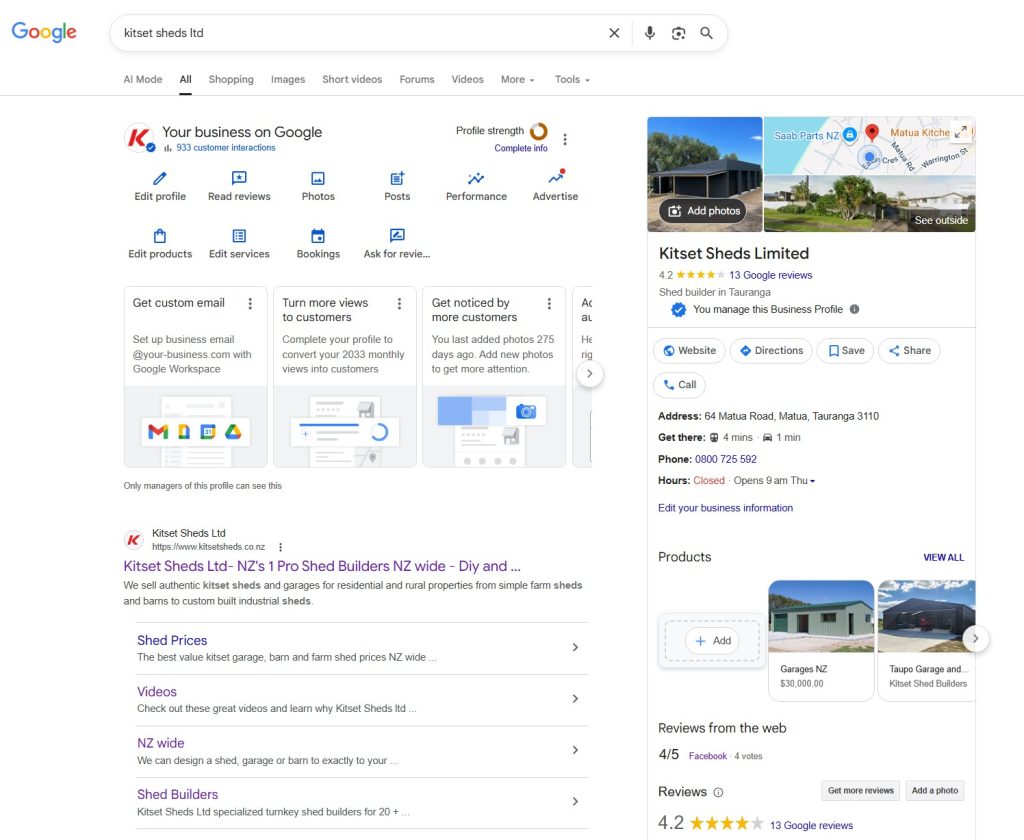 Google Buisness profile